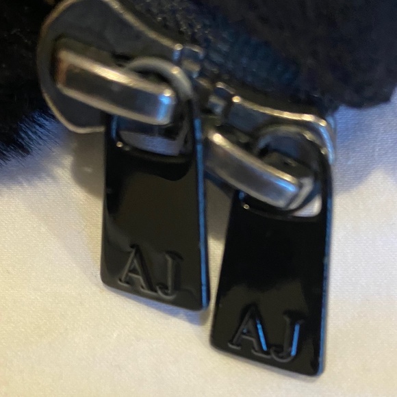 Armani Jeans Faux Fur Coat, Size 38, black - Picture 3 of 6